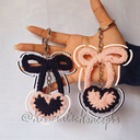Heart and Bow Keychain